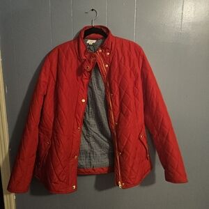 Red Quilted Jacket